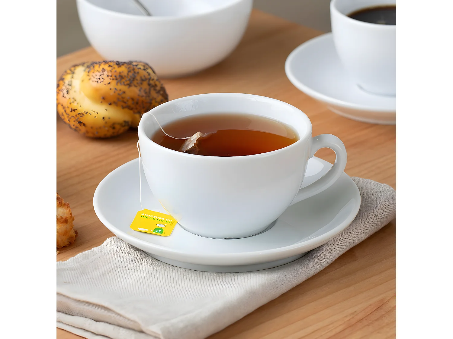 Côme - 6 tasses et soucoupes thé