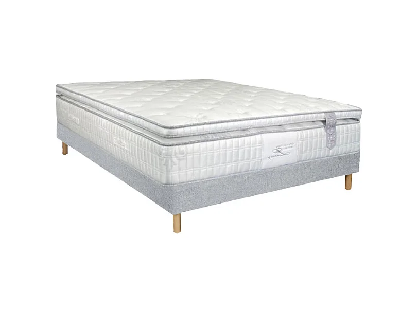Ensemble Alitea Hotel GRAND MAJESTIC + Sommier Tradition Graphic 13cm + Pieds 180x200 Ressorts