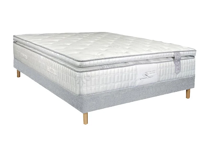 Ensemble Alitea Hotel GRAND MAJESTIC + Sommier Tradition Graphic 13cm + Pieds 140x190 Ressorts