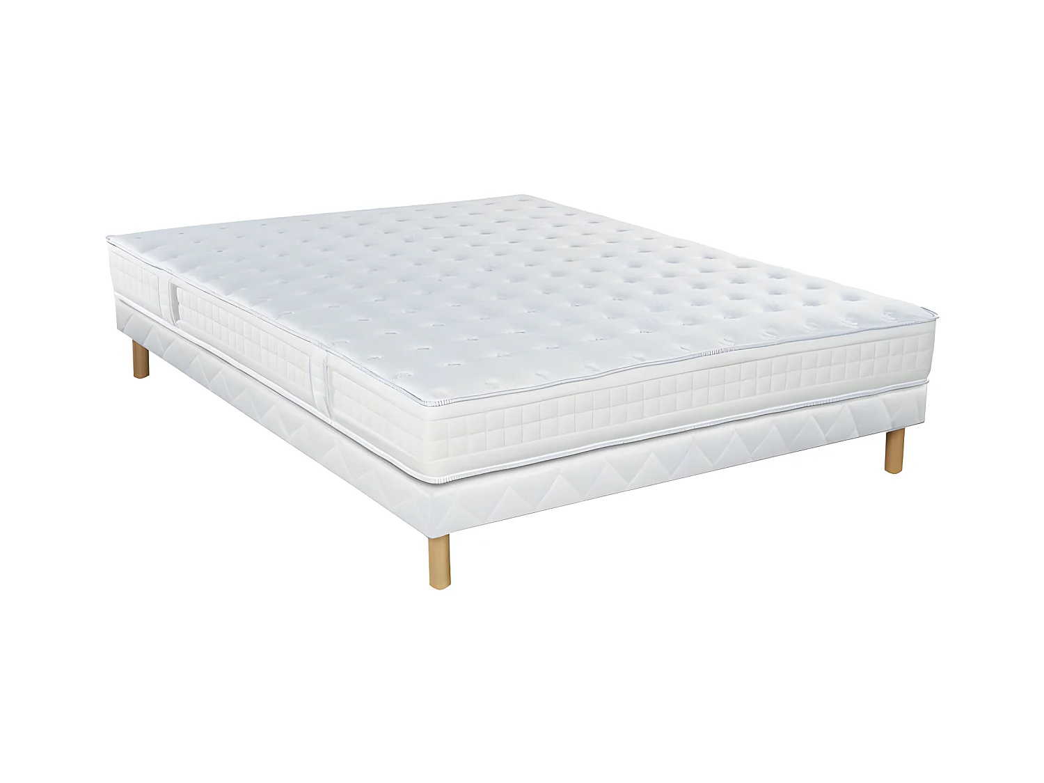 Ensemble Essenzia  DELICE + Sommier Tradition + Pieds 80x190 Mousse