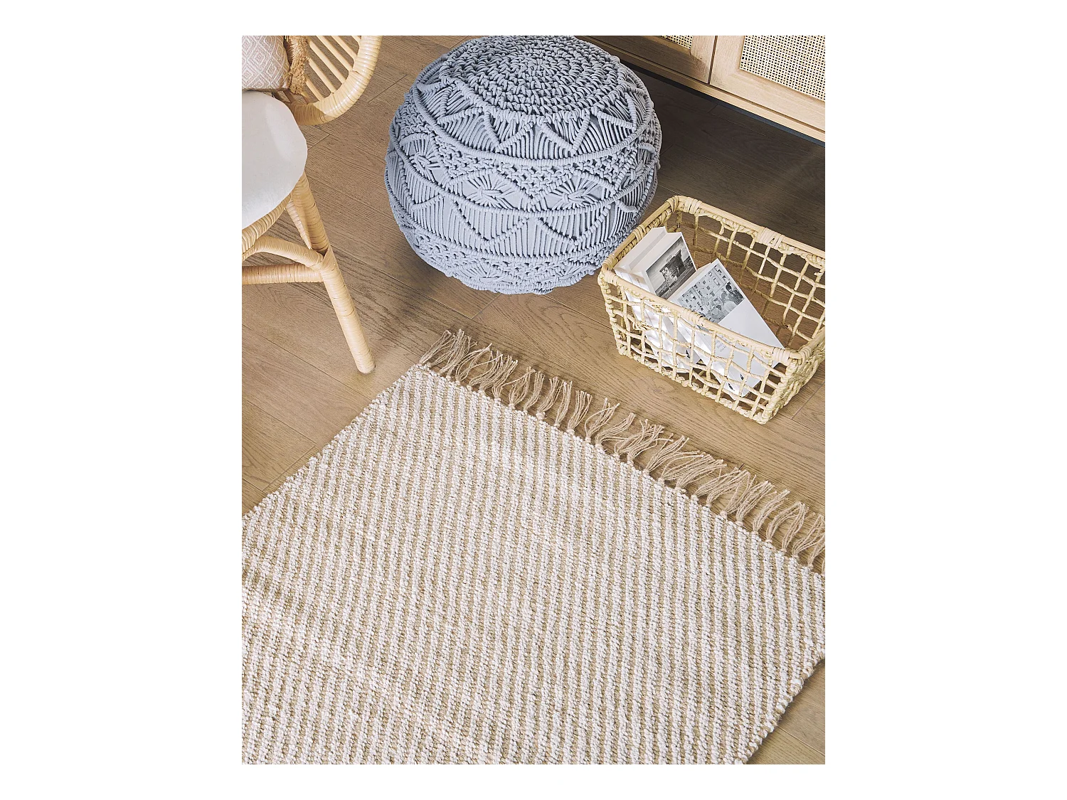 Tapis ALADAG Beige 80 x 150 cm Jute