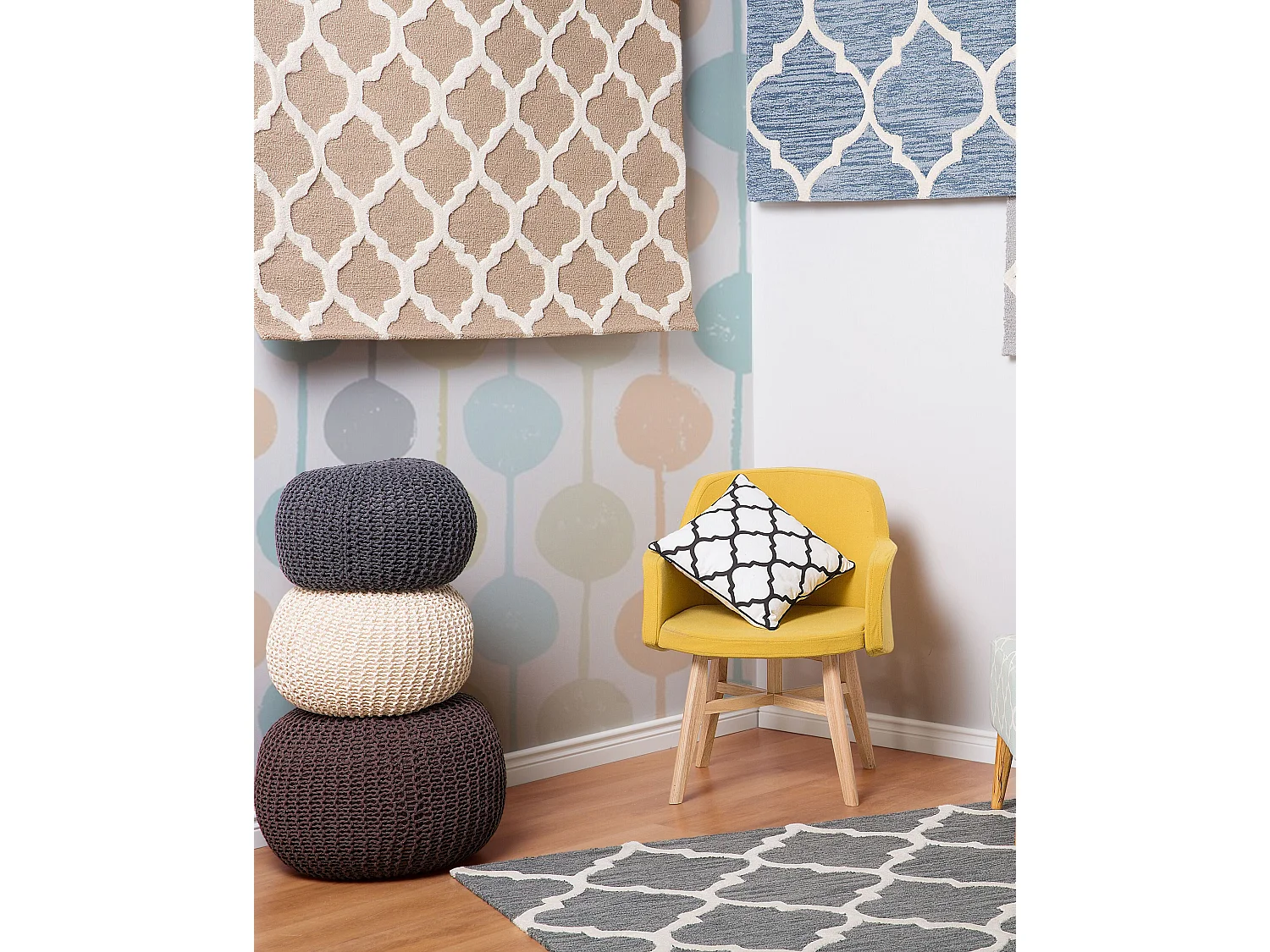 Tapis ERBAA Beige 80 x 150 cm Laine