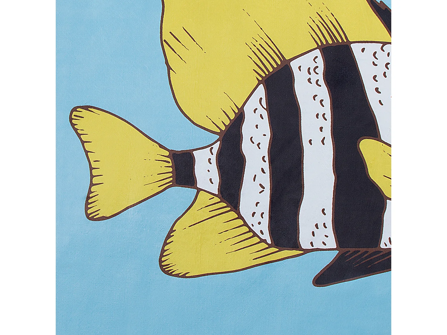 Vloerkleed polyester blauw 80 x 140 cm FIZME