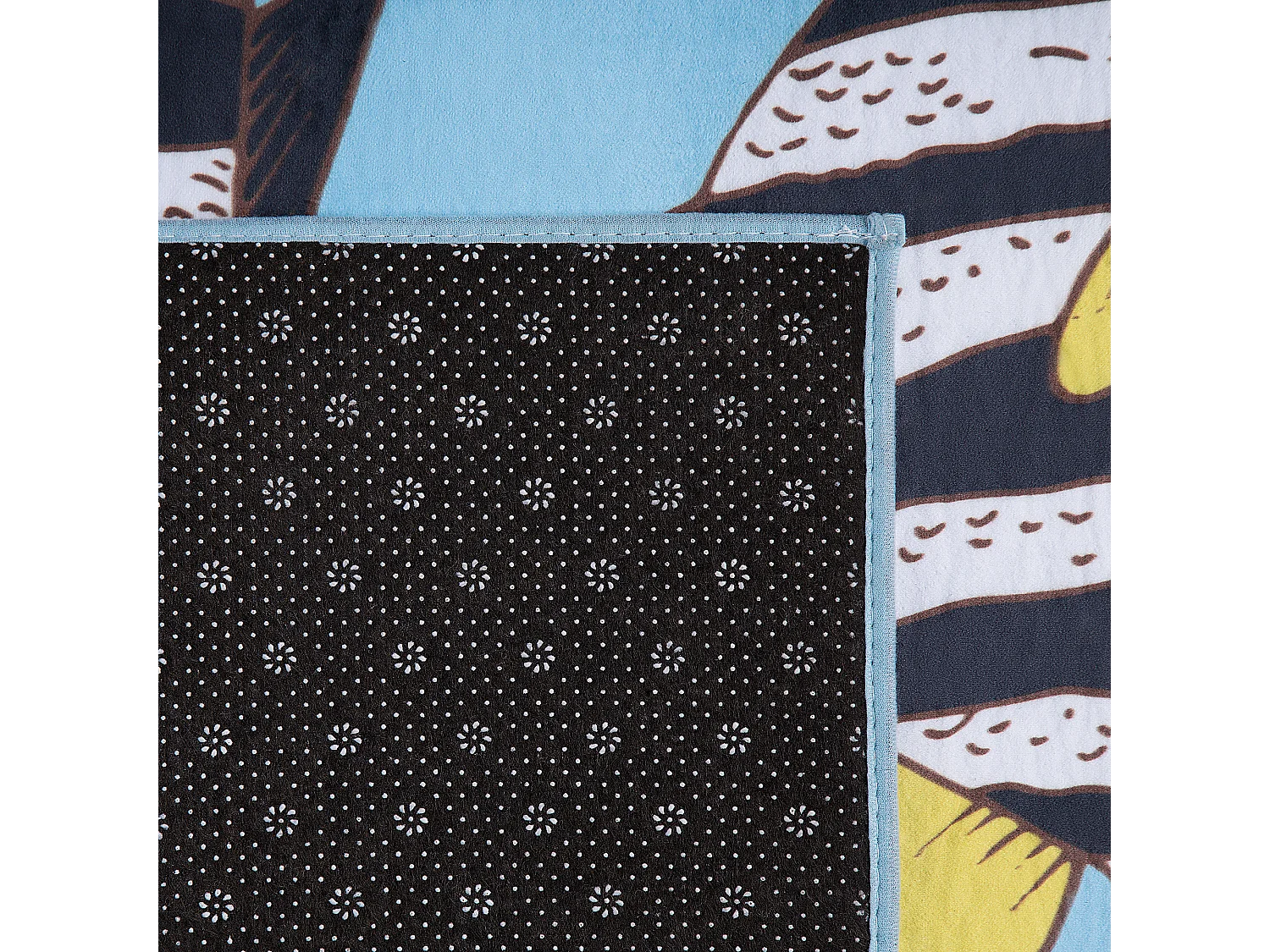 Tapete com padrão de peixes 80 x 140 cm FIZME