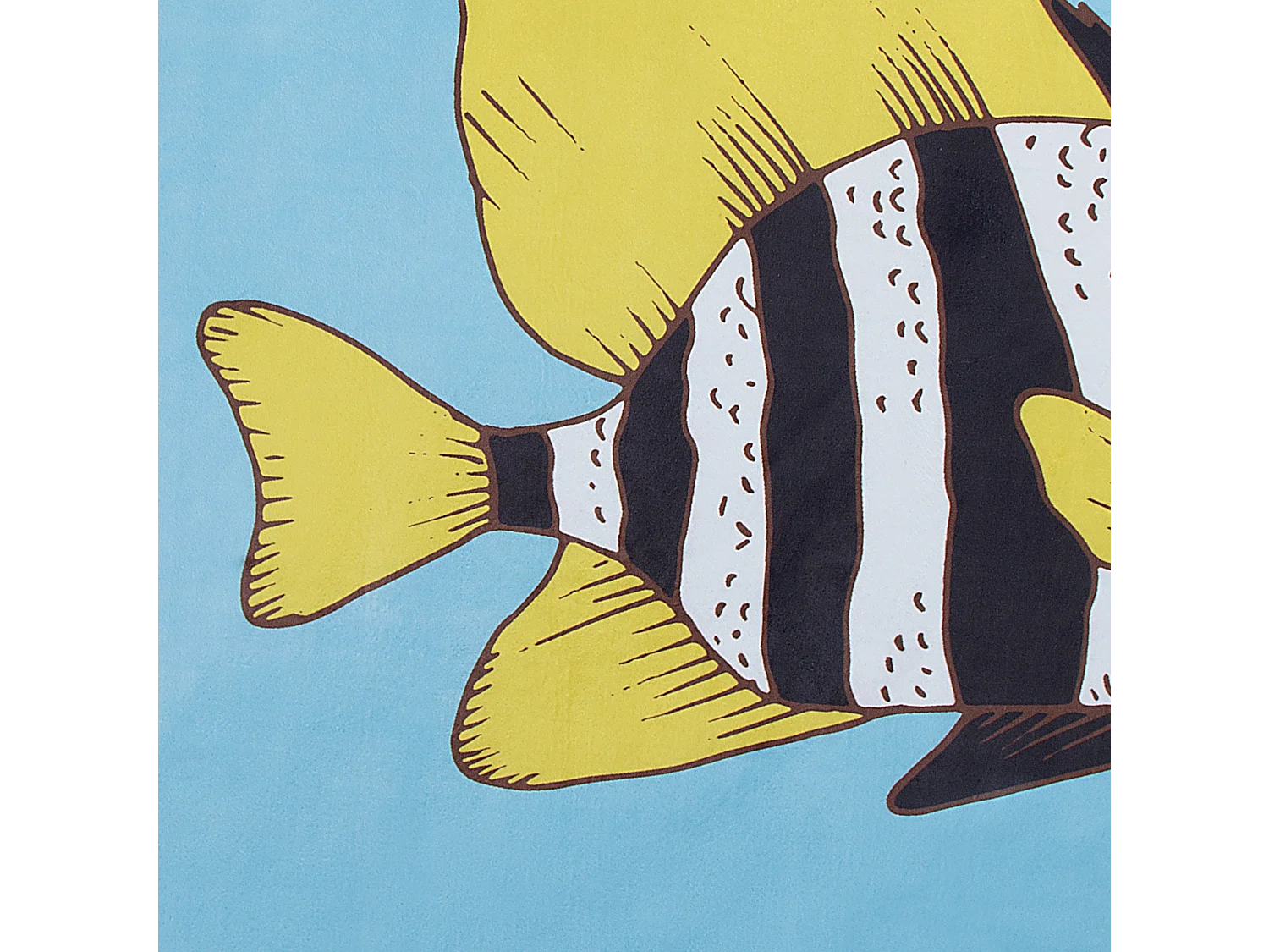 Tapete com padrão de peixes 80 x 140 cm FIZME