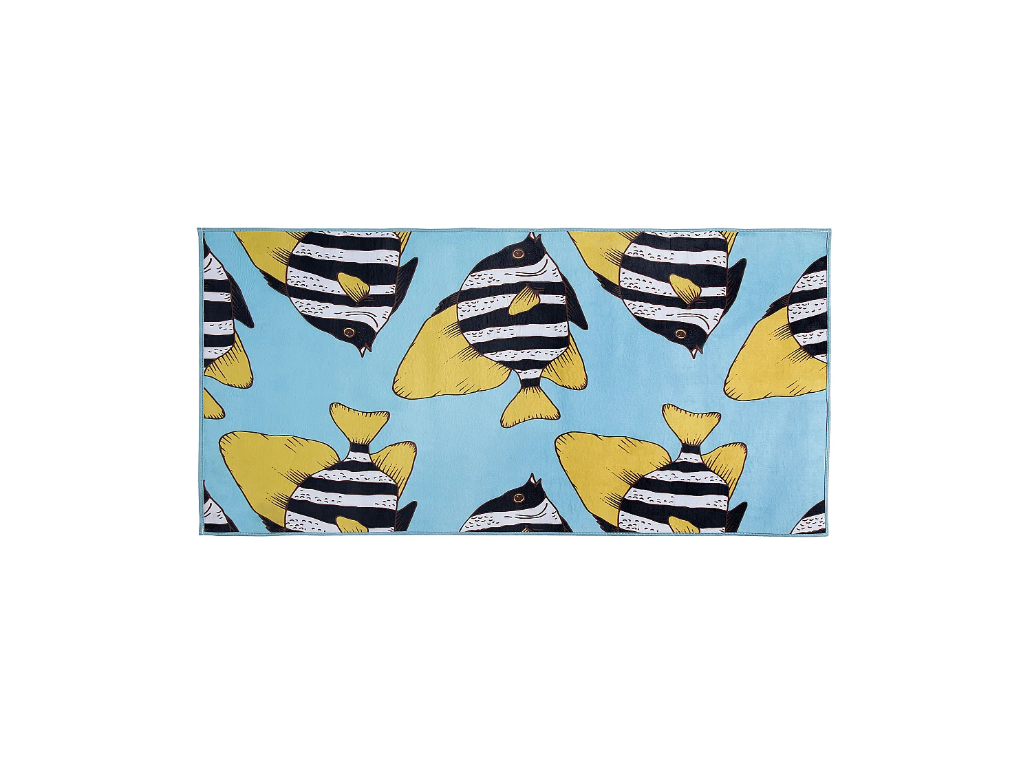 Tappeto per bambini multicolore motivo pesce 80 x 140 cm FIZME