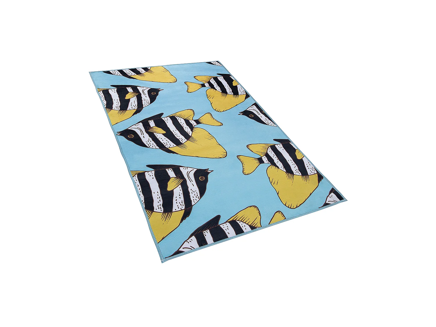Tappeto per bambini multicolore motivo pesce 80 x 140 cm FIZME