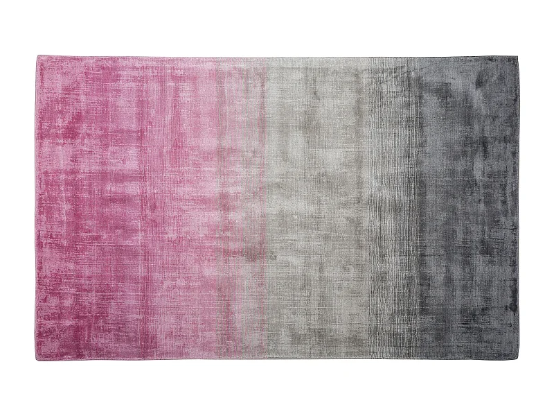 Tapis ERCIS Rose 140 x 200 cm Soie artificielle