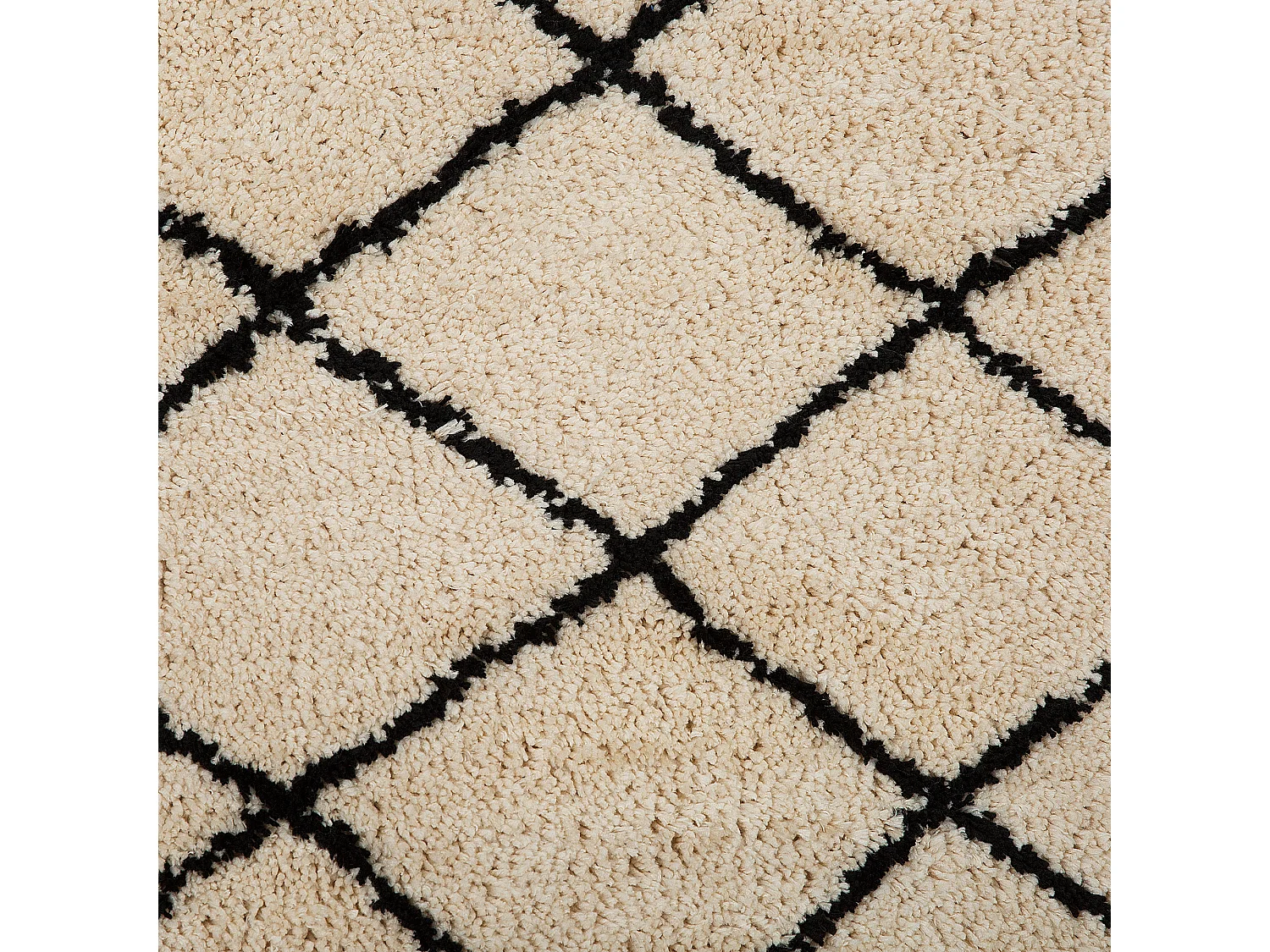 Vloerkleed polyester beige/zwart 200 x 300 cm MIDYAT