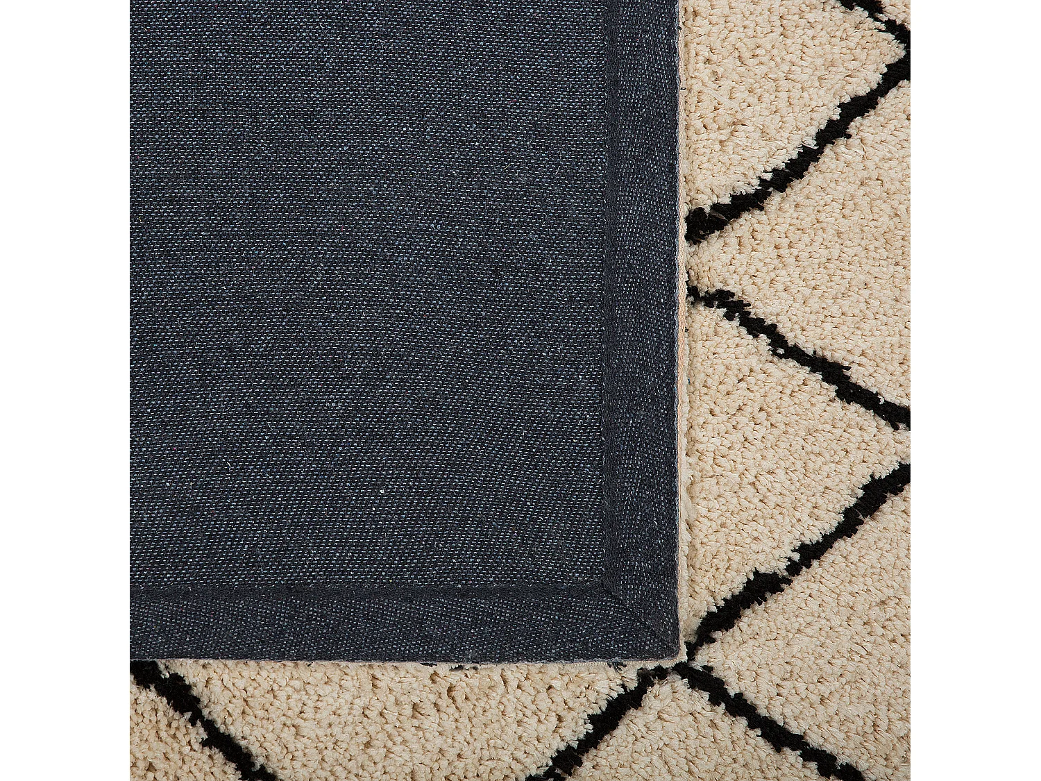 Vloerkleed polyester beige/zwart 200 x 300 cm MIDYAT