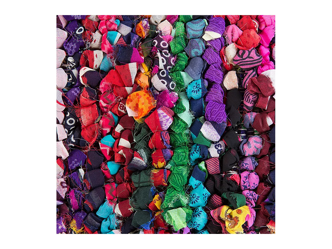 Vloerkleed polyester meerkleurig 80 x 150 cm BAFRA