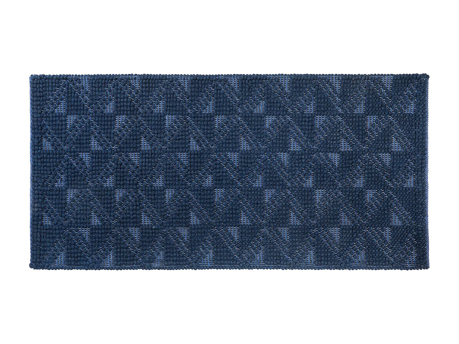 Tapis SAVRAN Bleu marine 80 x 150 cm Laine