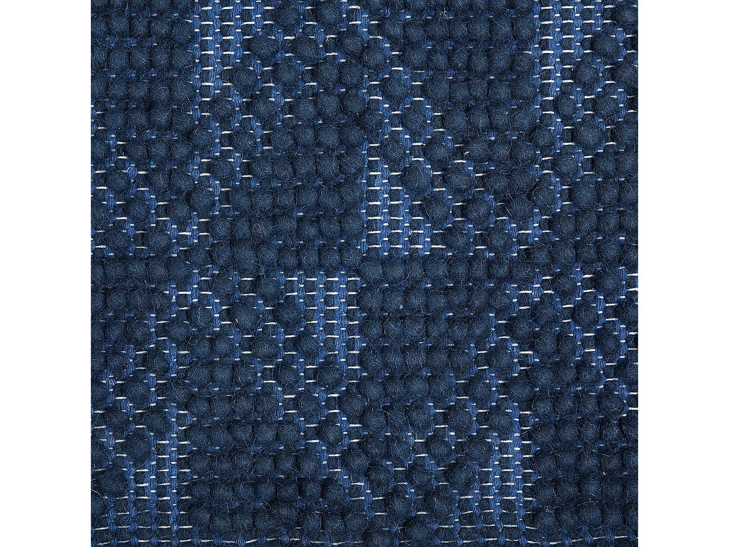 Tapis SAVRAN Bleu marine 80 x 150 cm Laine