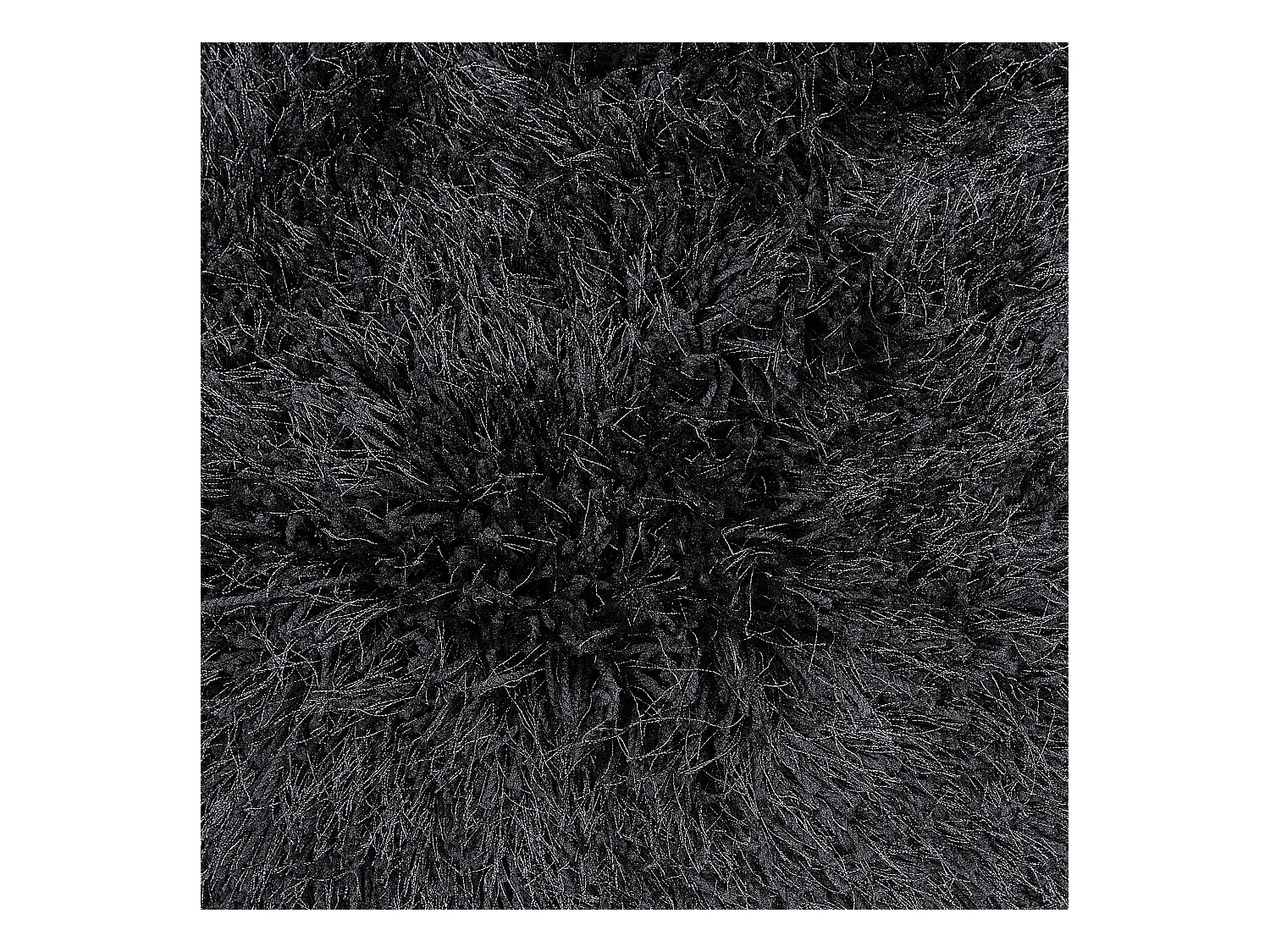 Alfombra negra ⌀ 140 cm CIDE