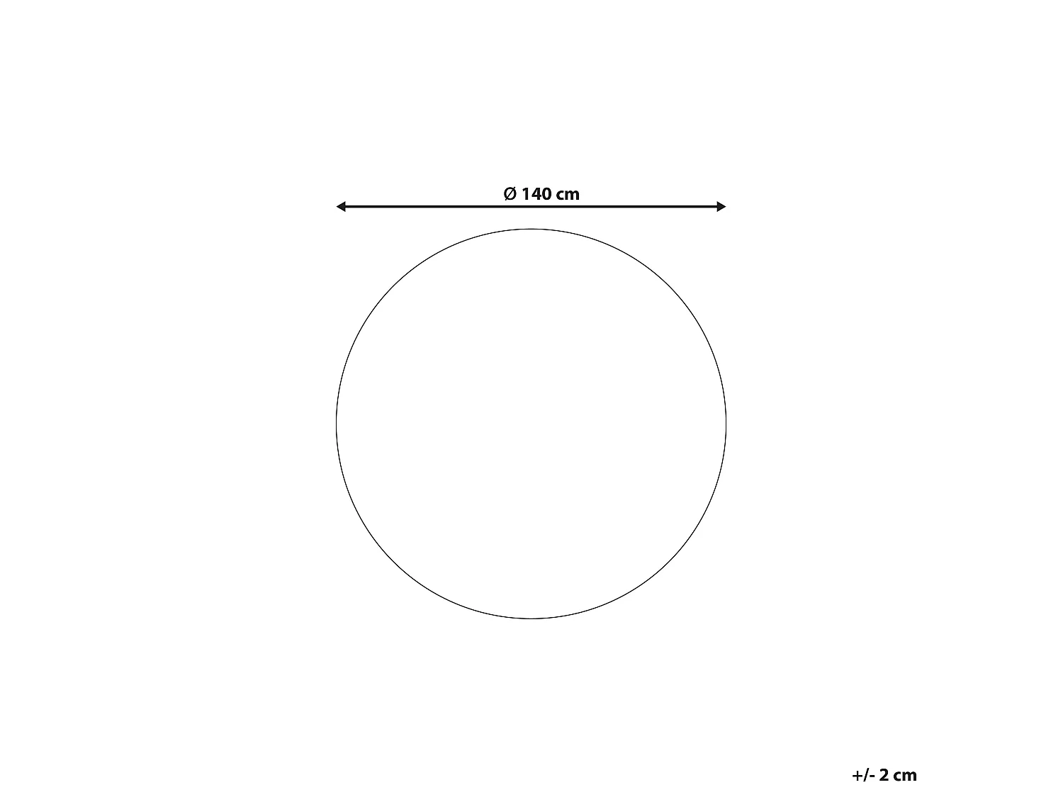 Tapis rond noir CIDE