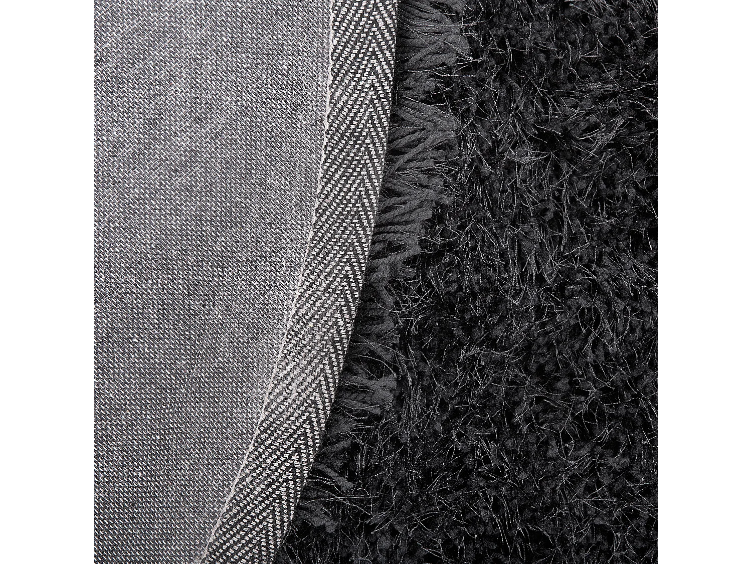 Tapis à poils longs CIDE Noir ø 140 cm