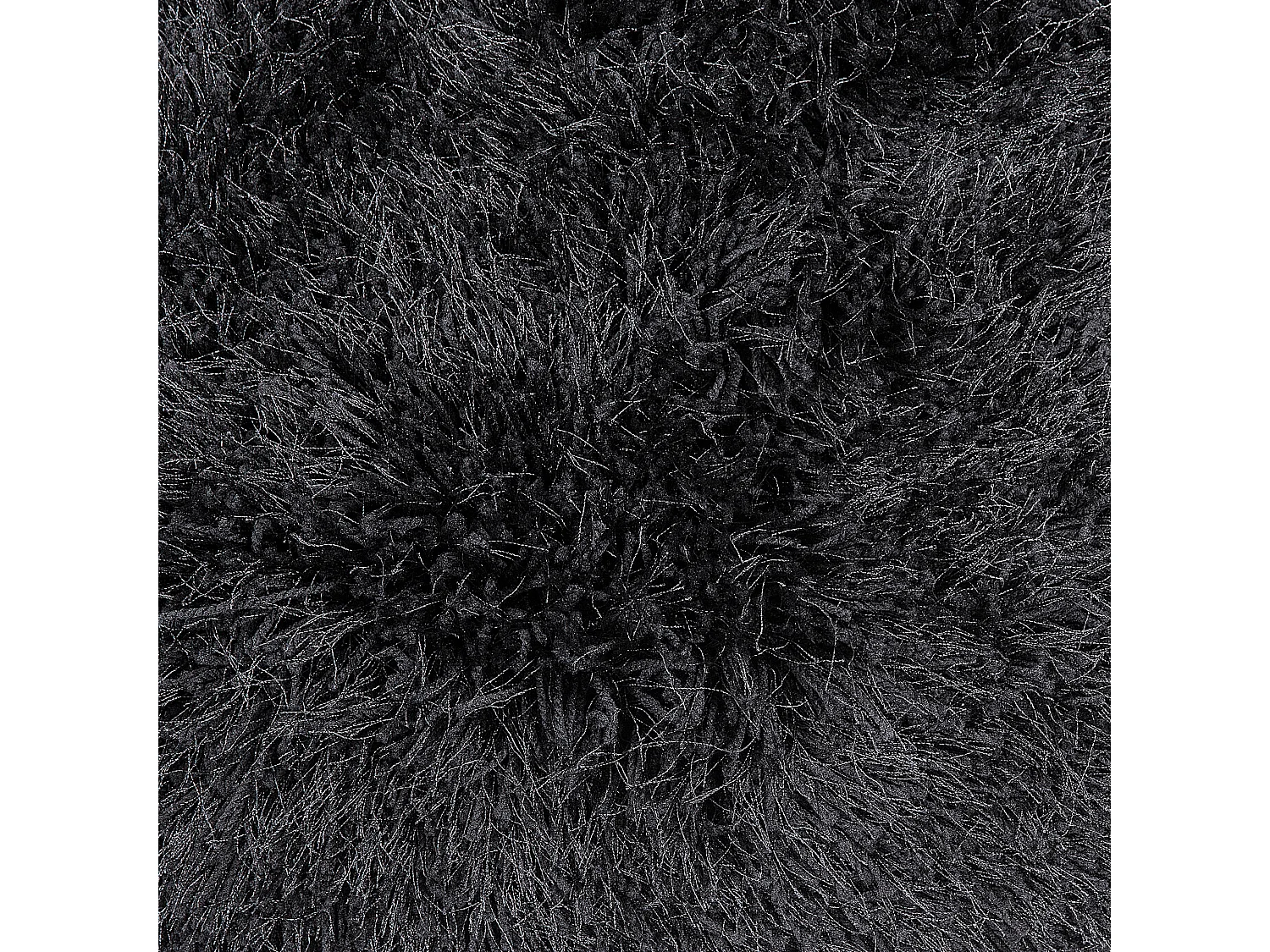 Tapis rond noir CIDE
