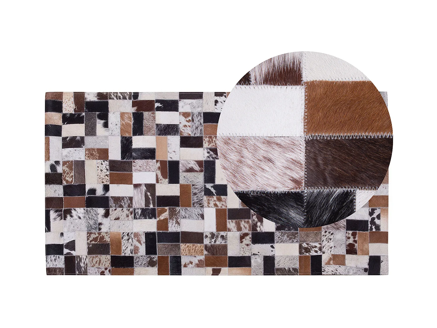 Tapis CESME Multicolore 80 x 150 cm Cuir