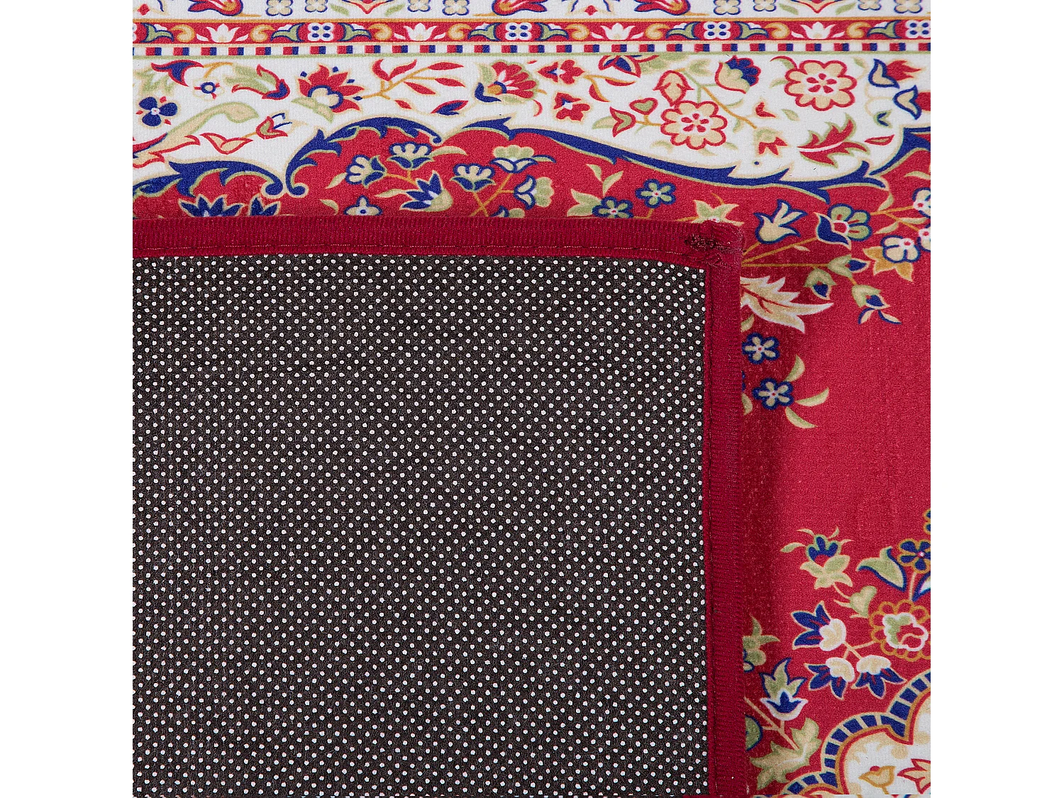 Vloerkleed polyester rood 80 x 150 cm KARAMAN