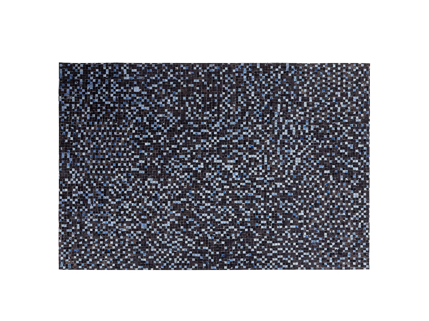 Vloerkleed IKISU 140 x 200 cm Leer Donkerbruin