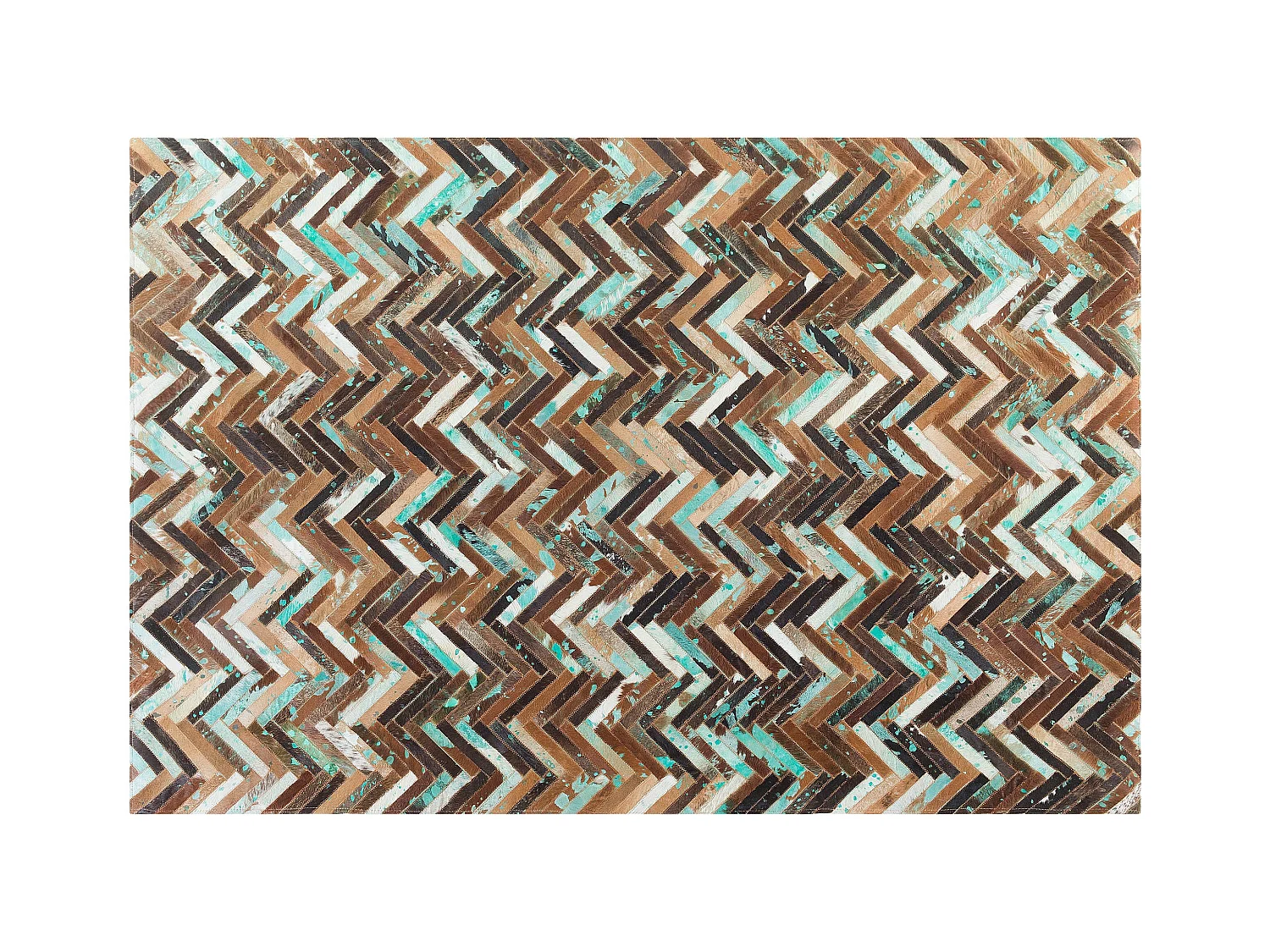 Tapis AMASYA Marron 140 x 200 cm Cuir