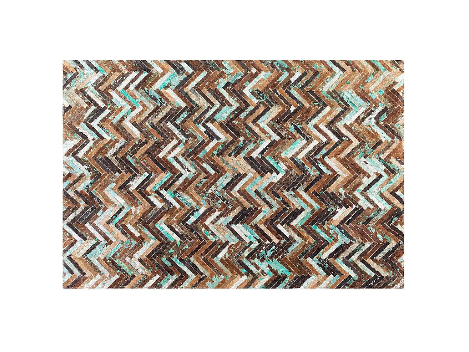 Tapis AMASYA Marron 140 x 200 cm Cuir