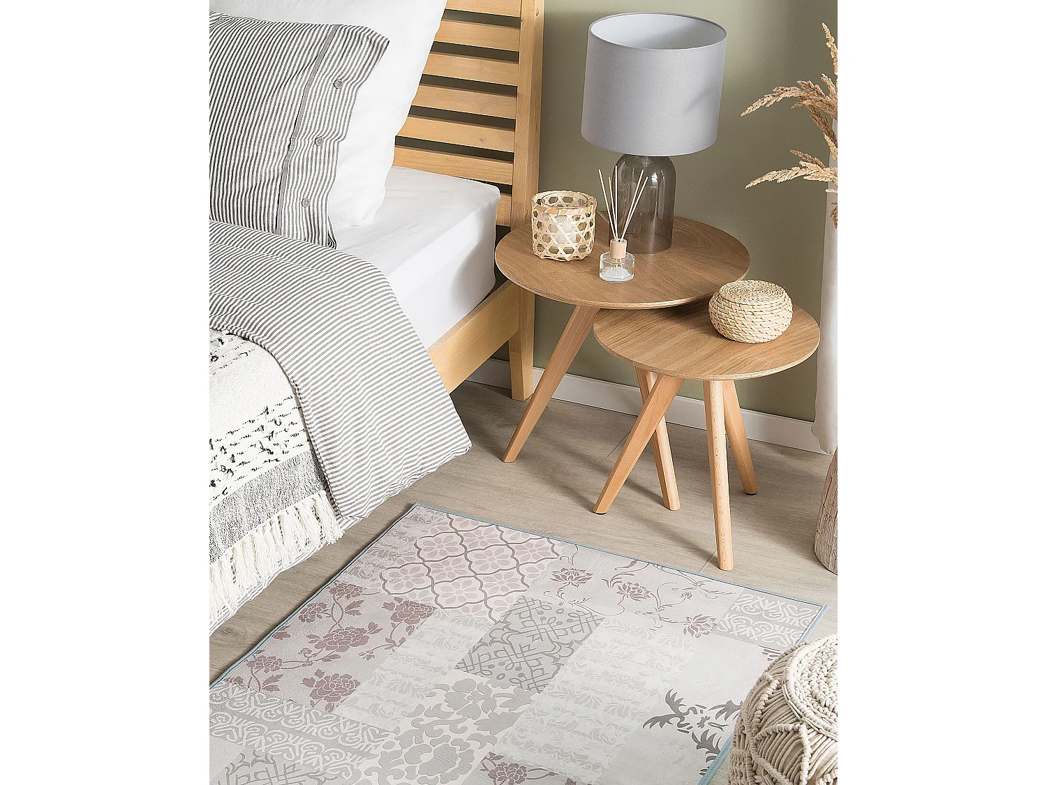 Tapis mosaïque 80 x 150 cm en tissu BALLICA II