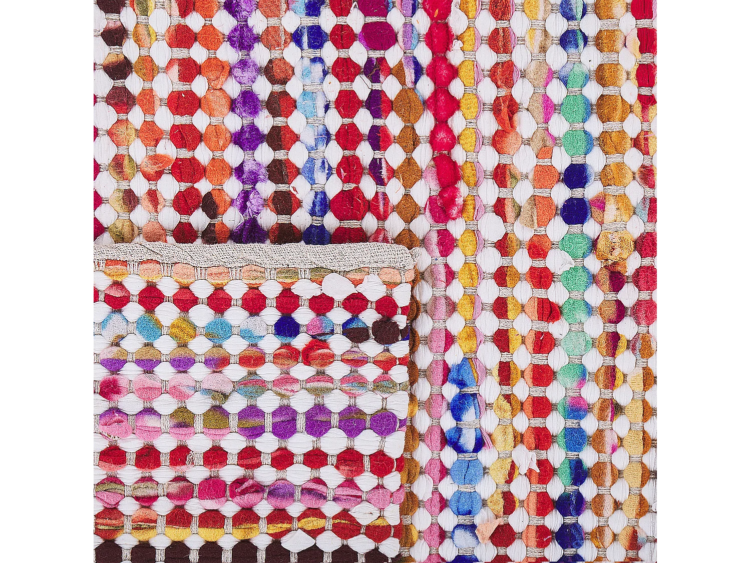 Rechteckiger Teppich bunt 160 x 230 cm moderner Stil Belen