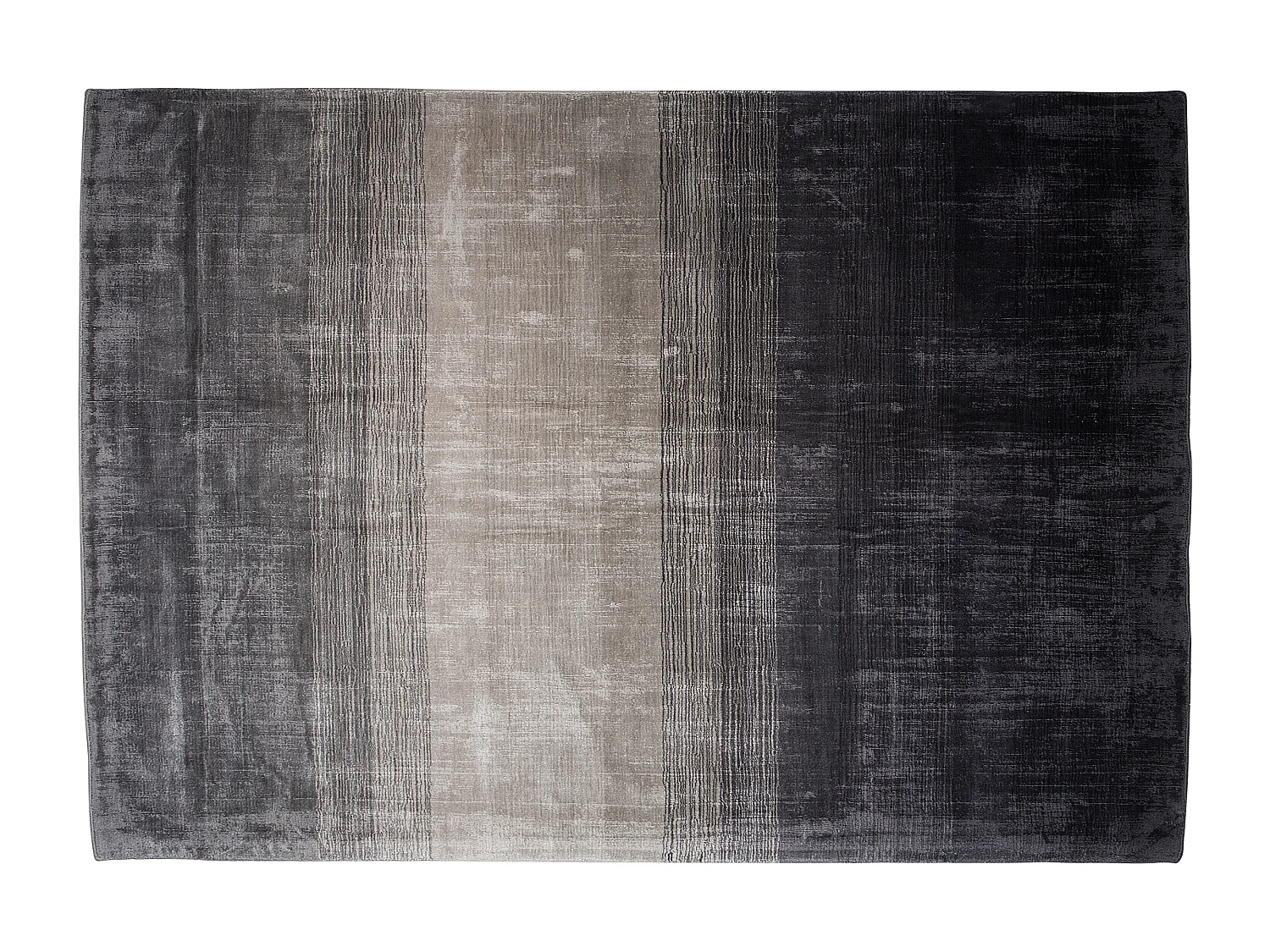 Tapis ERCIS Noir 160 x 230 cm Soie artificielle