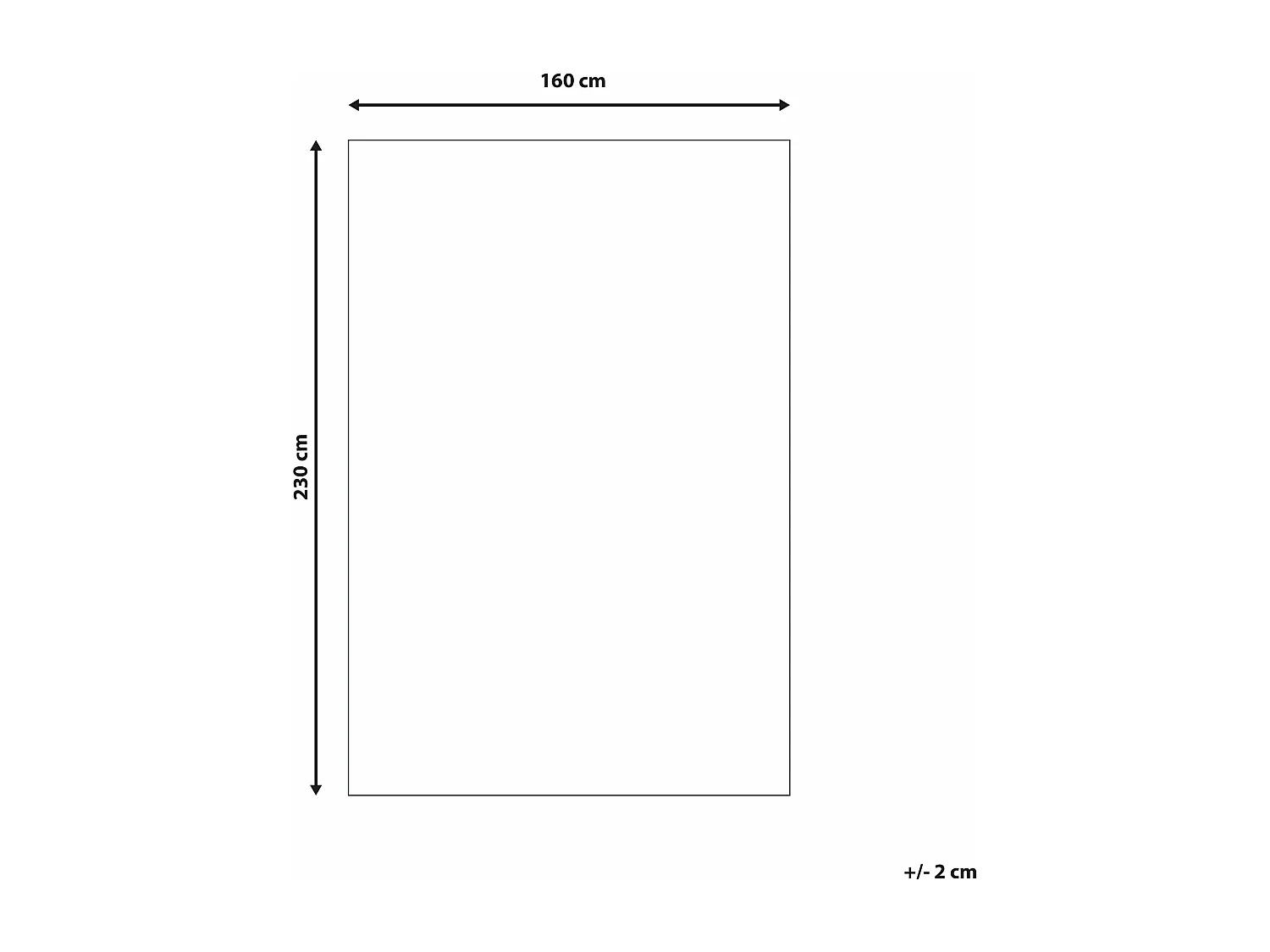 Tapis à poils longs EVREN Noir 160 x 230 cm