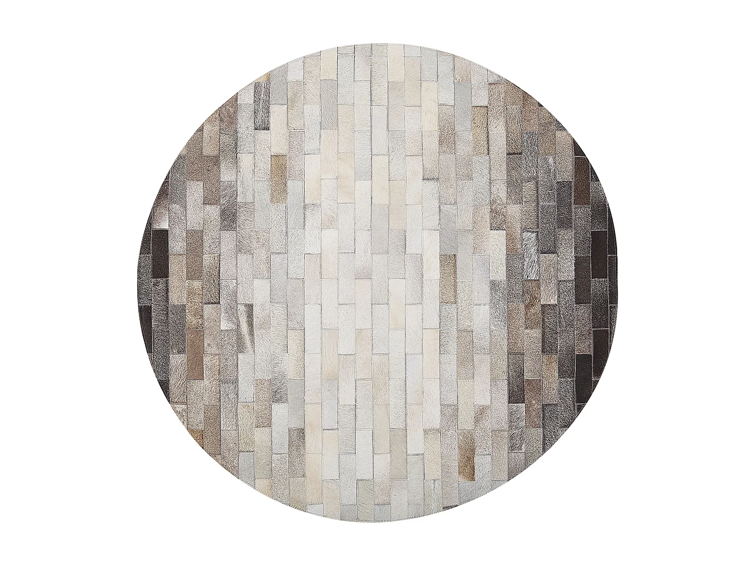 Vloerkleed DUTLAR ø 140 cm Leer Beige