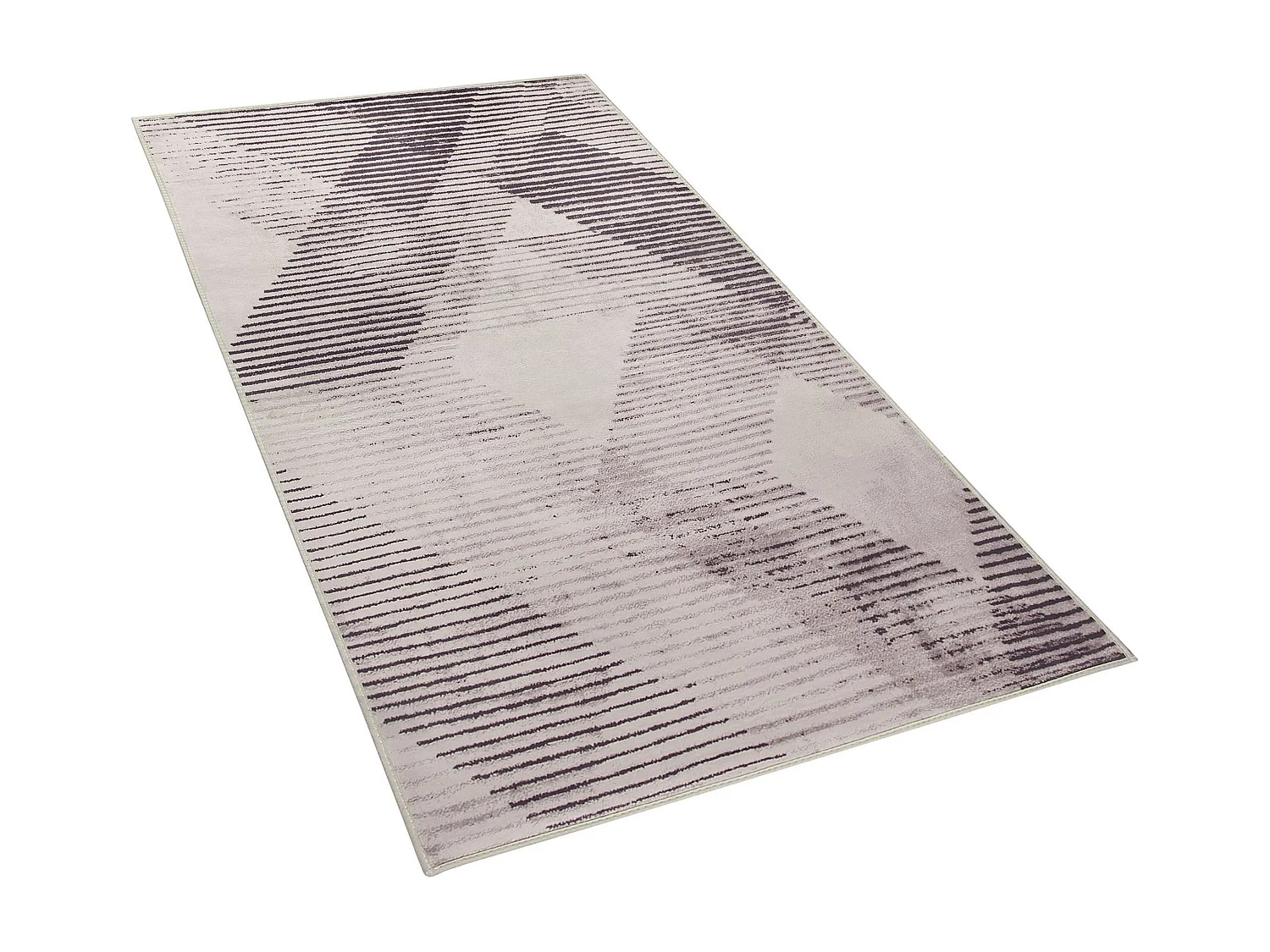 Teppich rosa 80 x 150 cm geometrisches Muster Kurzflor KALE