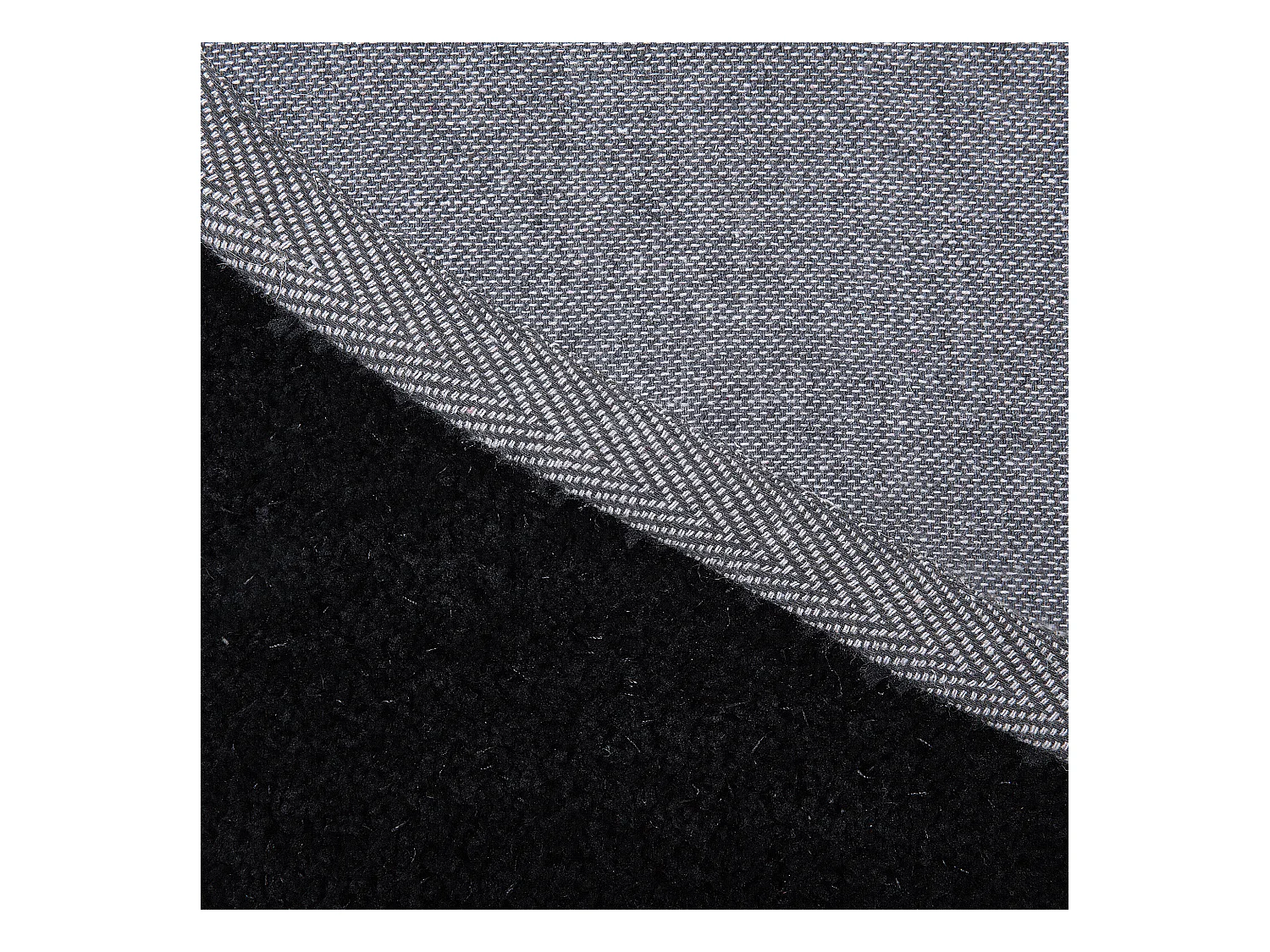 Alfombra negra ⌀ 140 cm DEMRE