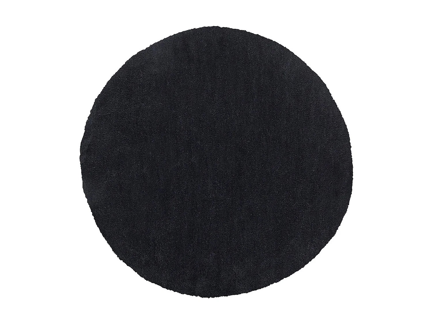 Vloerkleed polyester zwart ⌀ 140 cm DEMRE