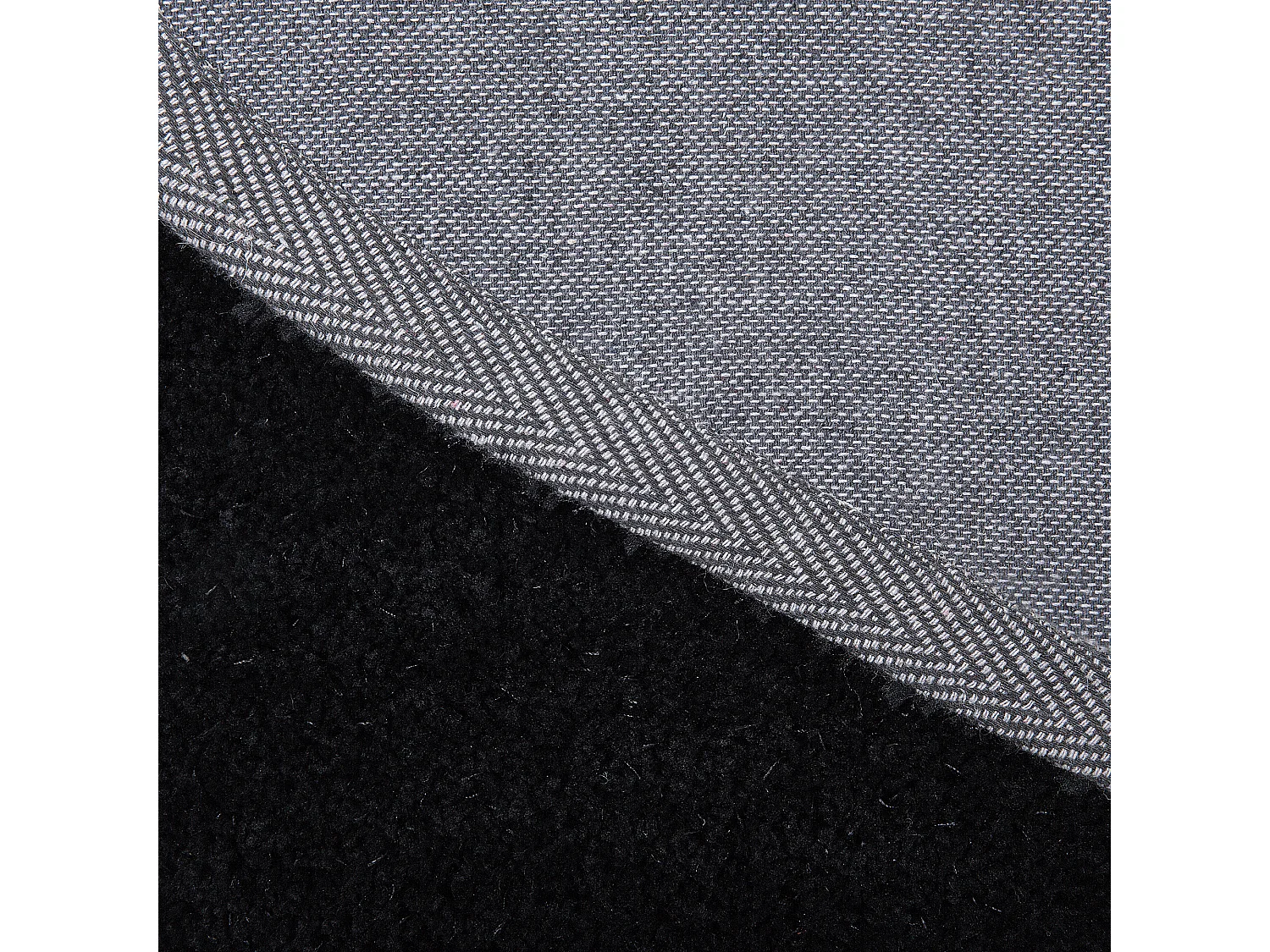 Vloerkleed polyester zwart ⌀ 140 cm DEMRE