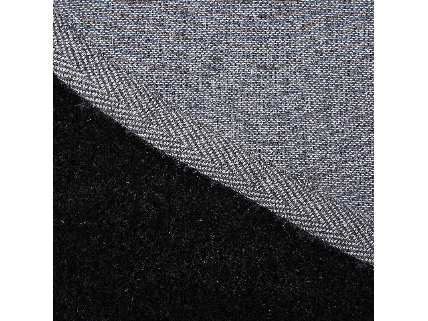 Tapete redondo preto ⌀ 140 cm DEMRE