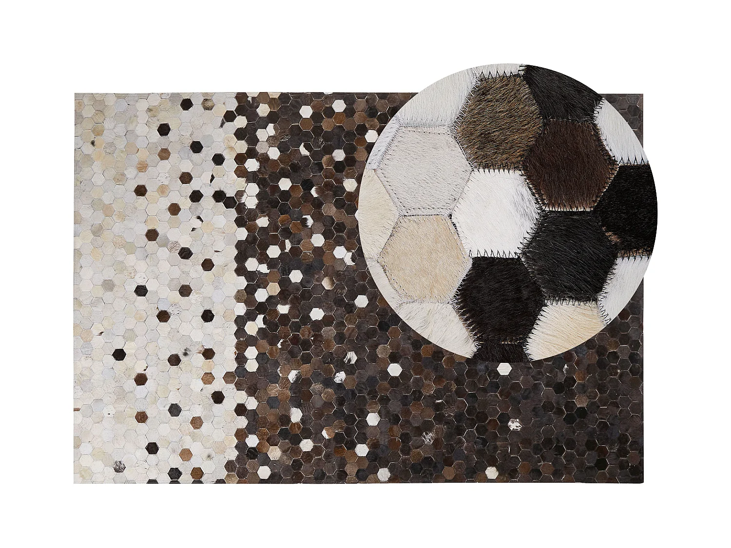 Tapis EYIM Marron 140 x 200 cm Cuir