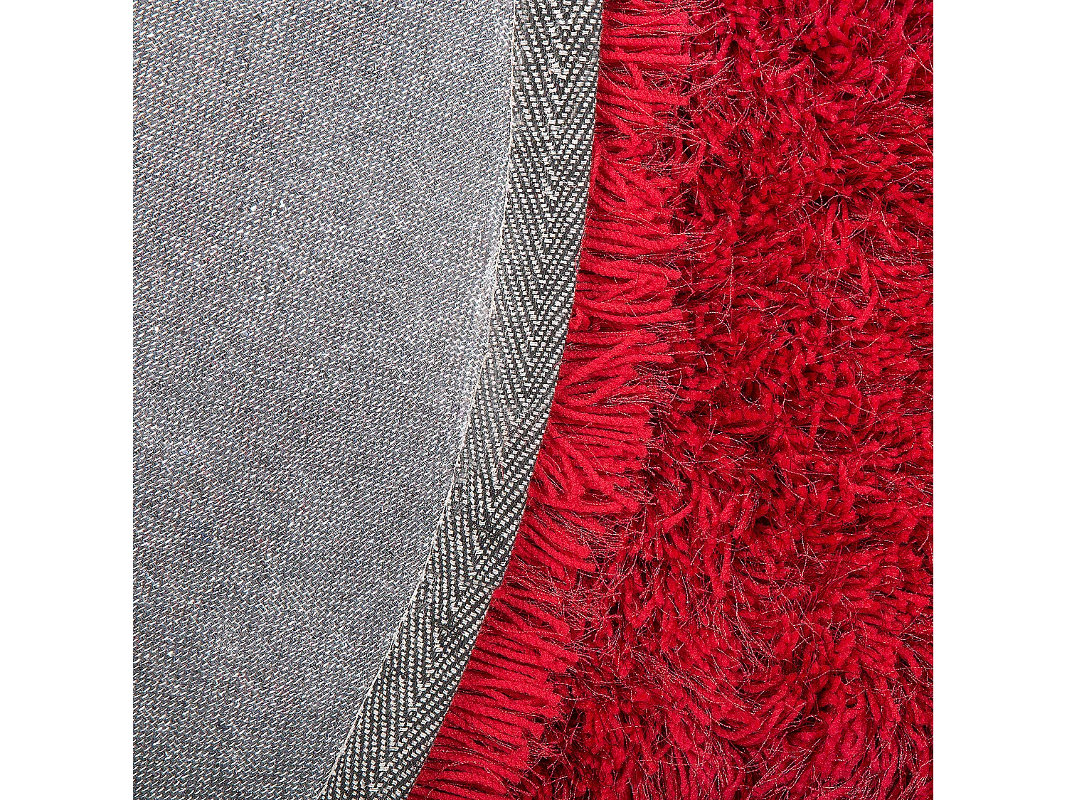 Tapis à poils longs CIDE Rouge ø 140 cm