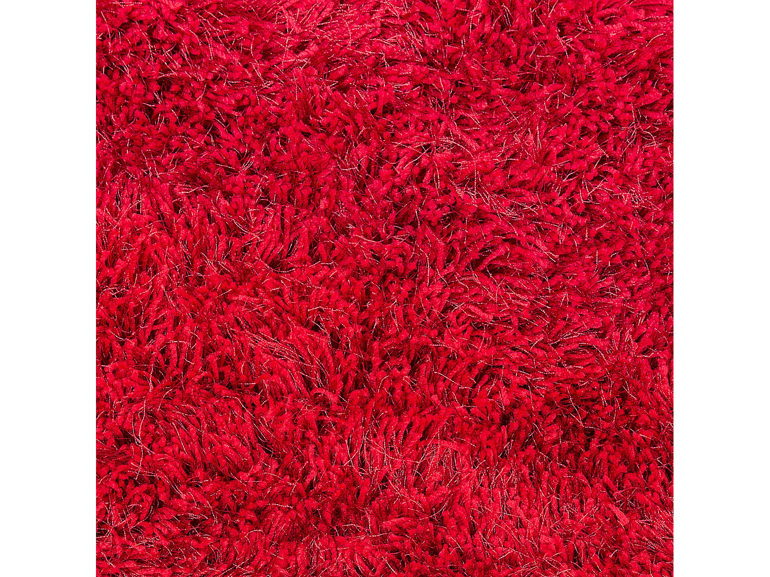Tapis à poils longs CIDE Rouge ø 140 cm