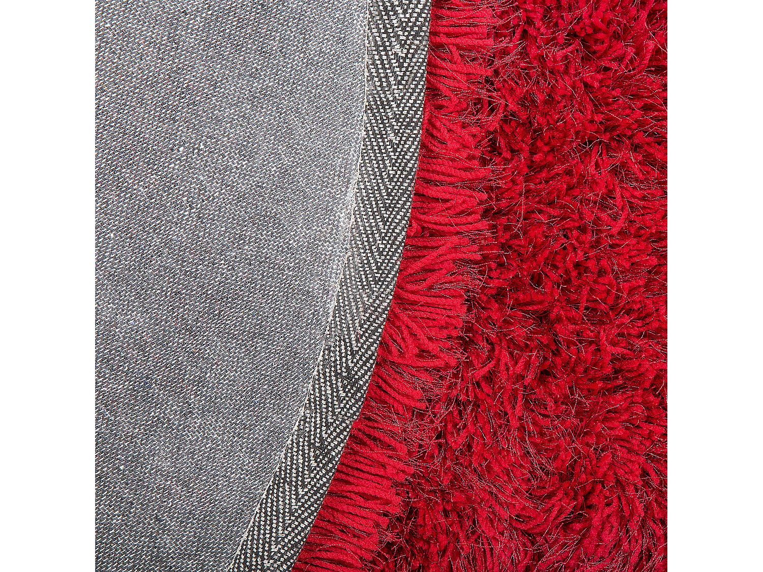 Tapis à poils longs CIDE Rouge ø 140 cm