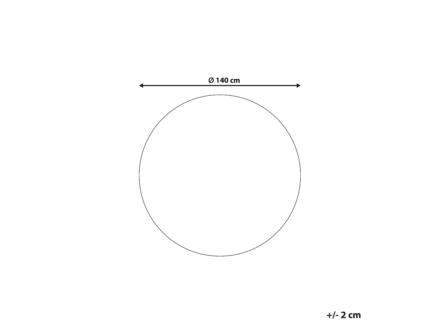 Tapis rond rouge CIDE