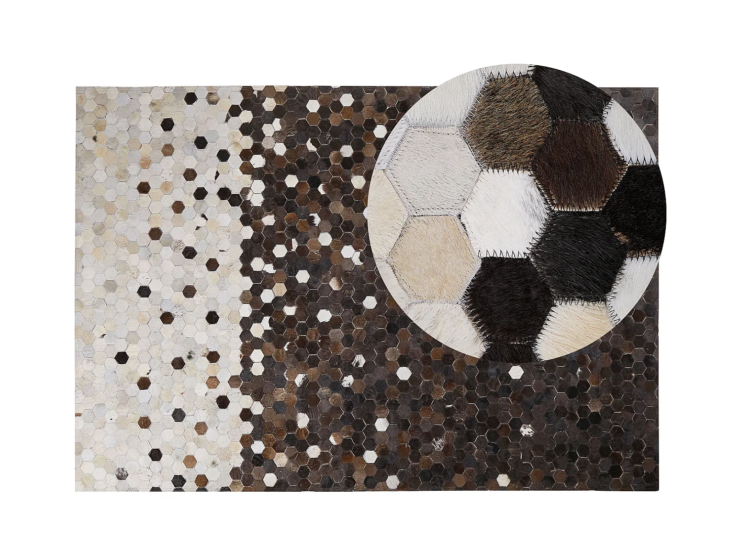 Tapis EYIM Marron 160 x 230 cm Cuir