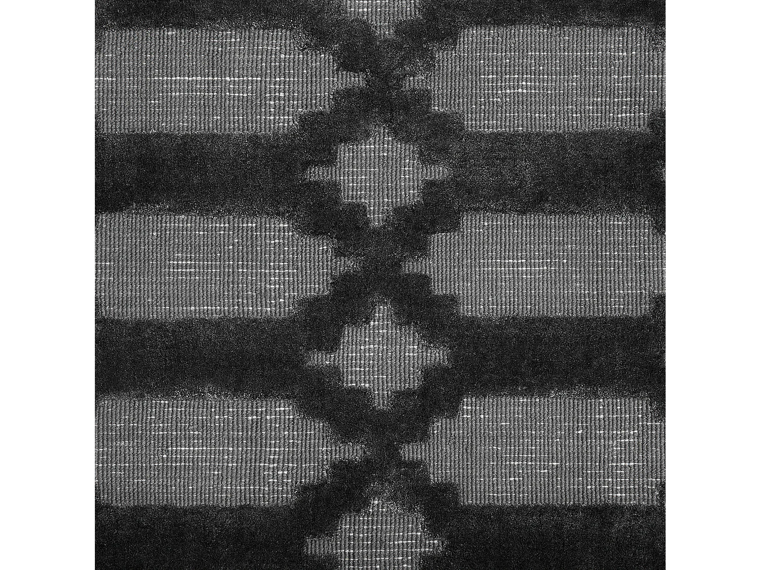 Alfombra de viscosa gris oscuro/negro 140 x 200 cm CIZRE