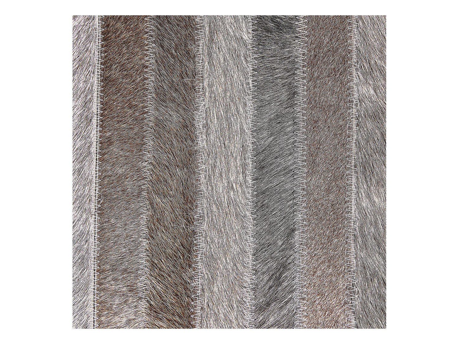 Vloerkleed TUZLUCA 140 x 200 cm Leer Grijs