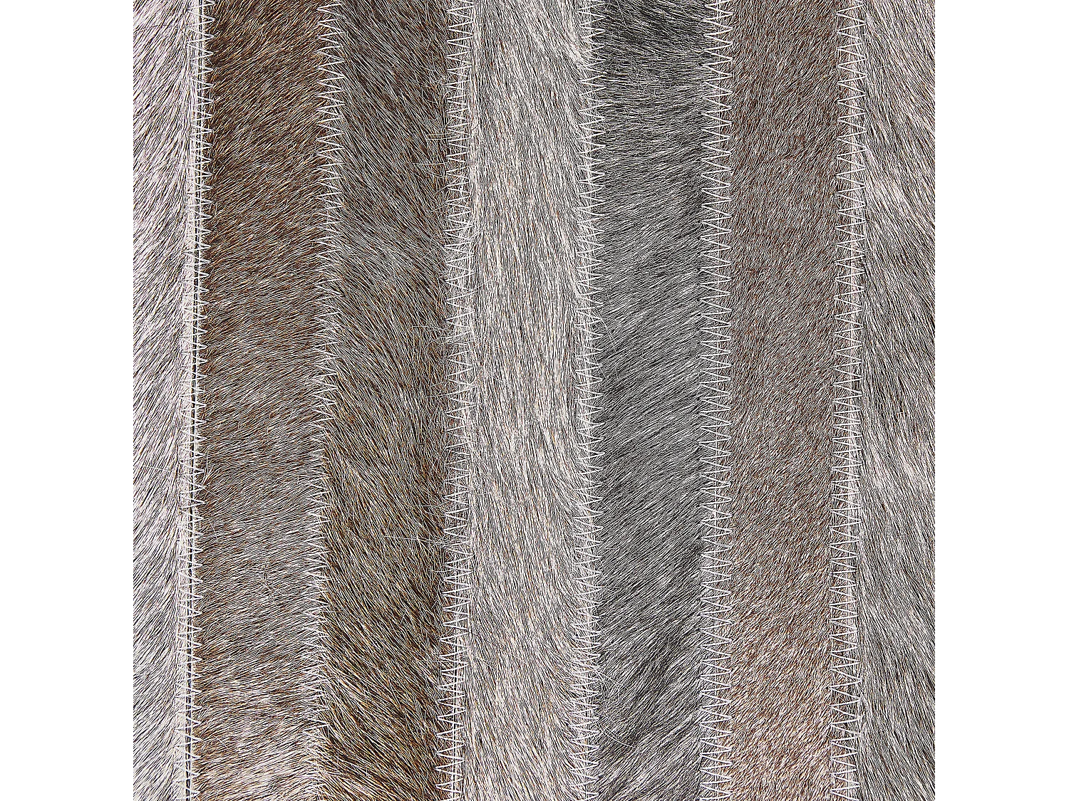 Vloerkleed TUZLUCA 140 x 200 cm Leer Grijs