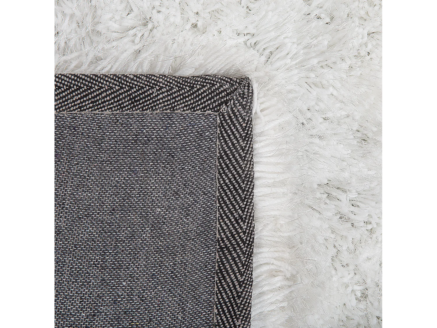 Tapis à poils longs CIDE Blanc 80 x 150 cm