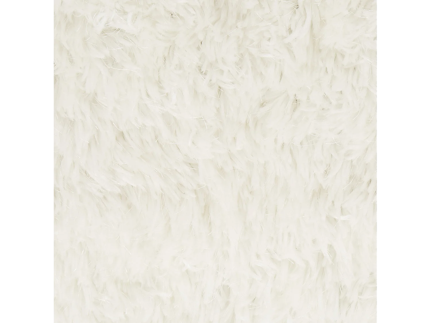 Tapis à poils longs CIDE Blanc 80 x 150 cm