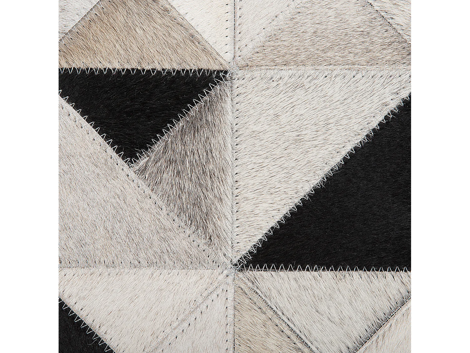 Tapis KIRKLAR Noir ø 140 cm Cuir