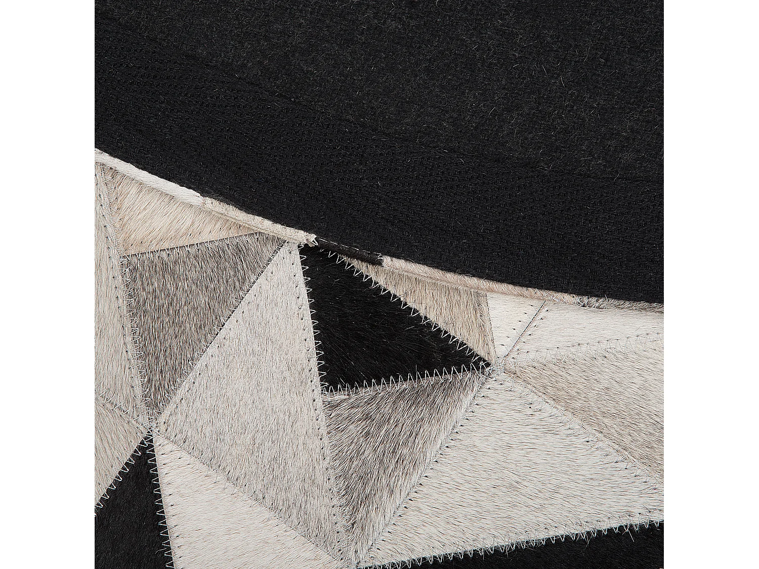 Tapis KIRKLAR Noir ø 140 cm Cuir