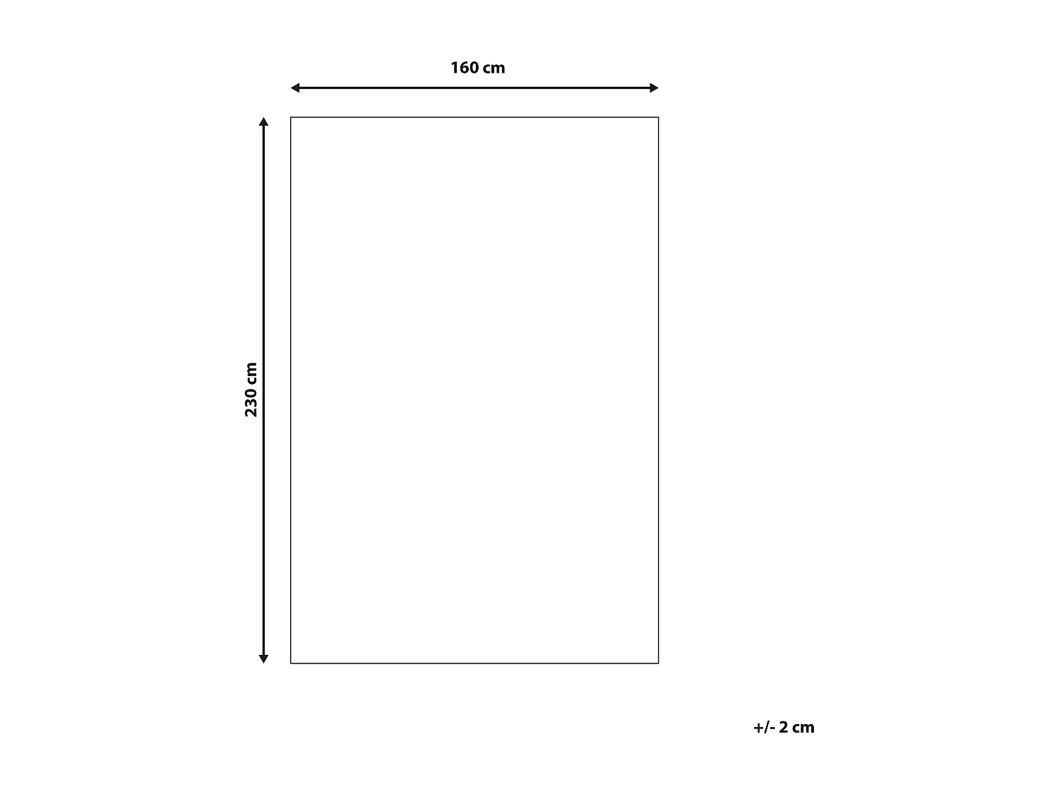 Tapis à poils longs CIDE Beige 160 x 230 cm